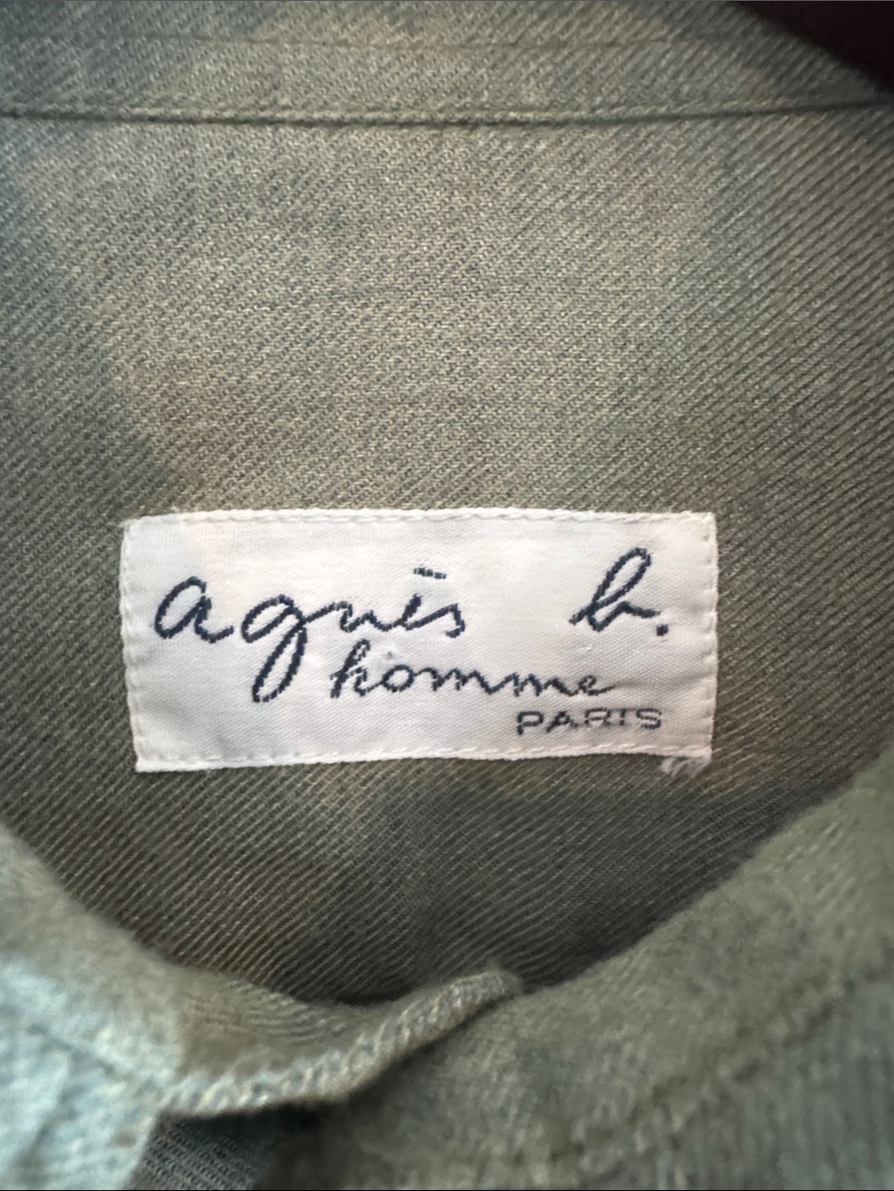 agnes b. Olive Green Long-Sleeve Dress Shirt - Picture 2 of 5